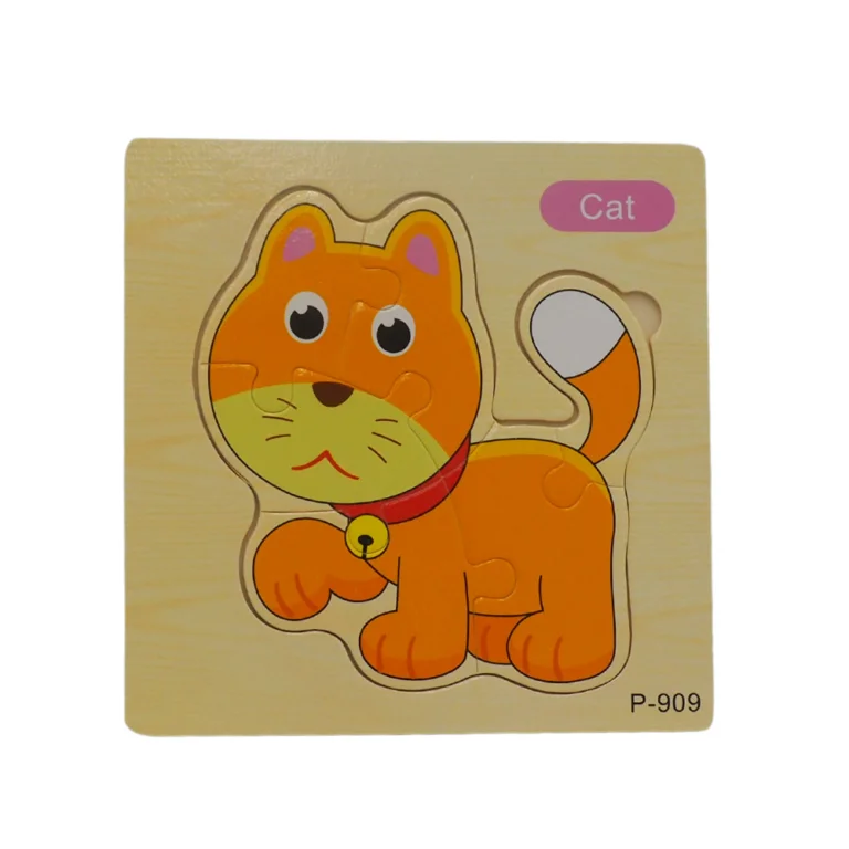 Jucarii educative - joc  Puzzle Incastru PISICA