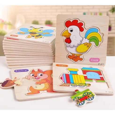 joc  Puzzle Incastru RACHETA Montessori [1]