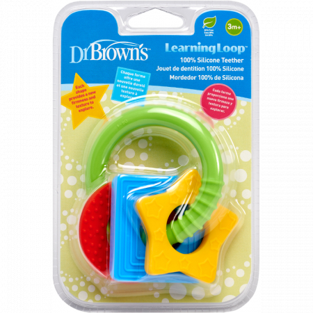 Jucarie dentitie din silicon design figuri geometrice BPA Free [1]