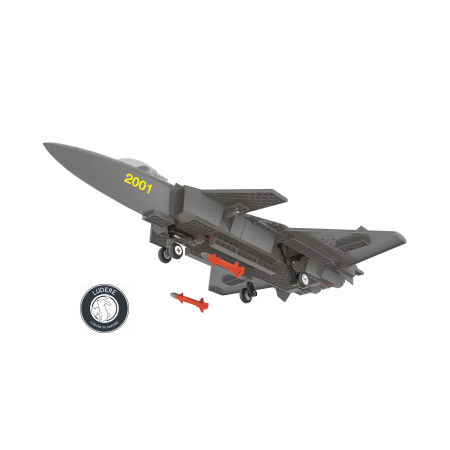Macheta Avion Vanatoare Multirol  STEALTH J20 set 290 piese [2]