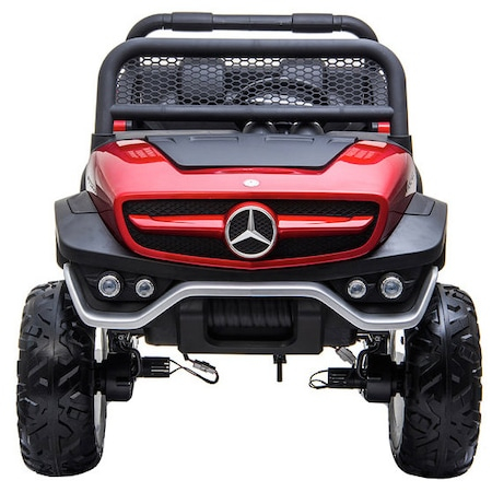 Masinuta copii Mercedes Suv 4x4 180w, proiectoare, bluetooth, scaune piele [7]
