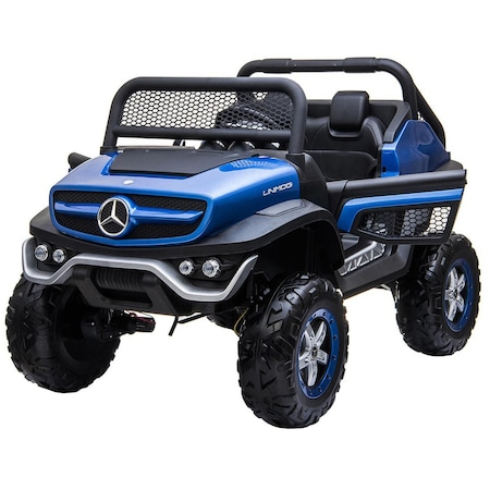 Masinuta copii Mercedes Suv 4x4 180w, proiectoare, bluetooth, scaune piele [11]