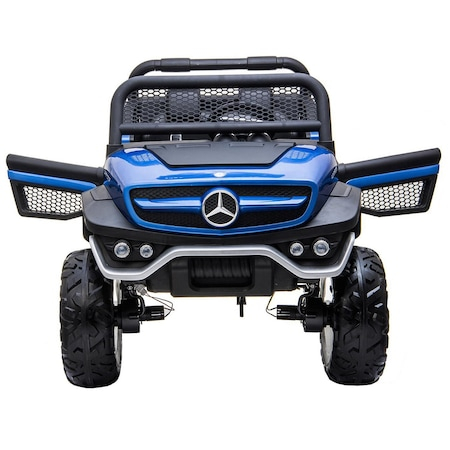 Masinuta copii Mercedes Suv 4x4 180w, proiectoare, bluetooth, scaune piele [5]