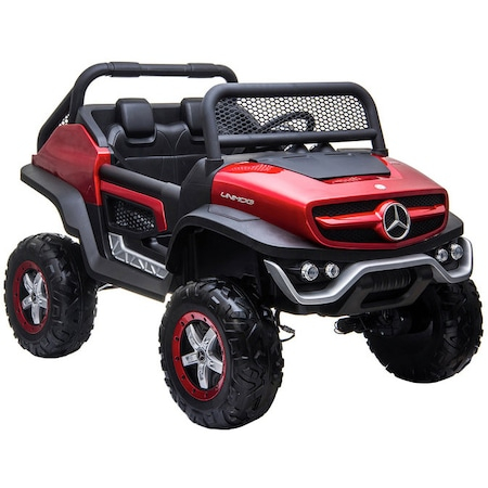Masinuta copii Mercedes Suv 4x4 180w, proiectoare, bluetooth, scaune piele [9]