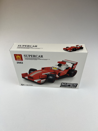 Jocuri de constructie - Masinuta curse tip LEGO  143 piese