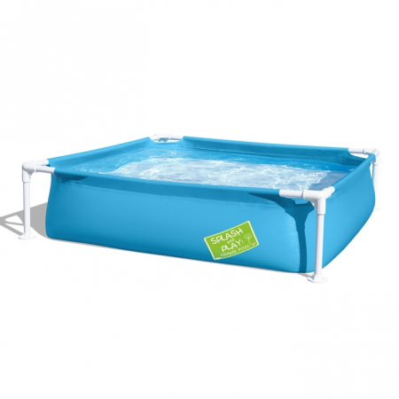Vara - Piscina copii, cu cadru metalic, Bestway , patrata, 122 x 122 x 30.5 cm