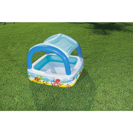 Piscina copii, gonflabila, Canopy Bestway 52192, cu protectie solara, 140 x 140 x 114 cm [1]