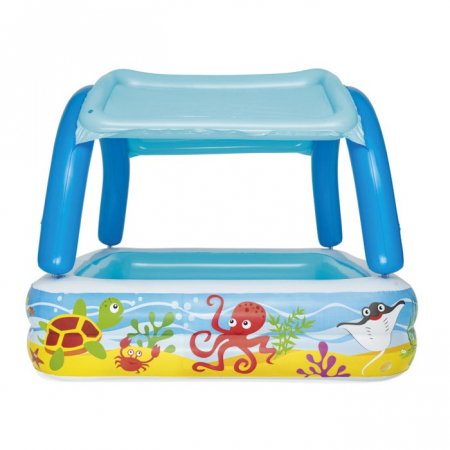 Piscina copii, gonflabila, Canopy Bestway 52192, cu protectie solara, 140 x 140 x 114 cm [3]