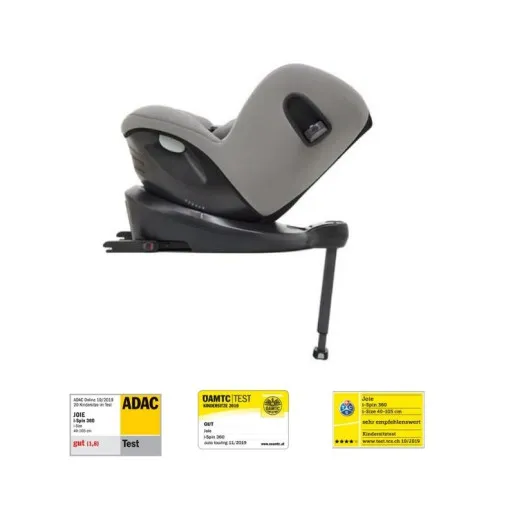Scaun auto i-Spin 360° Gray Flannel, nastere - 105 cm, testat ADAC [4]