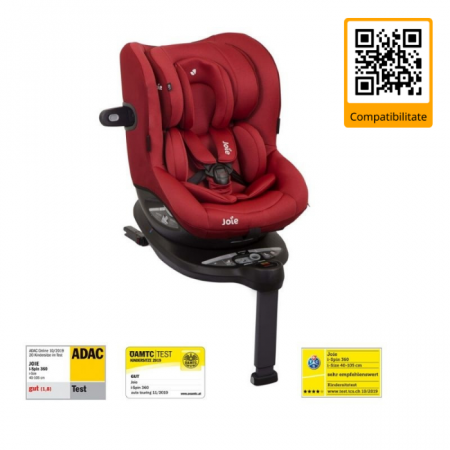 Scaun auto i-Spin 360° Merlot, nastere - 105 cm, testat ADAC [0]