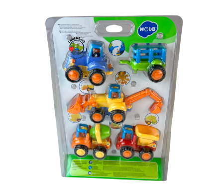 Set 4 utilaje de jucarie pentru copii  4x4 [8]