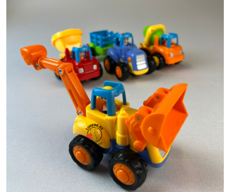 Set 4 utilaje de jucarie pentru copii  4x4 [6]