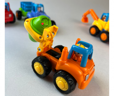 Set 4 utilaje de jucarie pentru copii  4x4 [4]