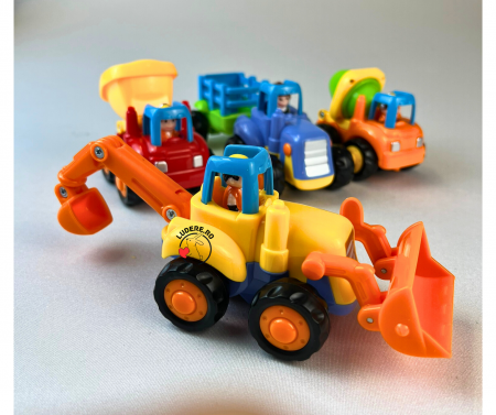 Set 4 utilaje de jucarie pentru copii  4x4 [5]