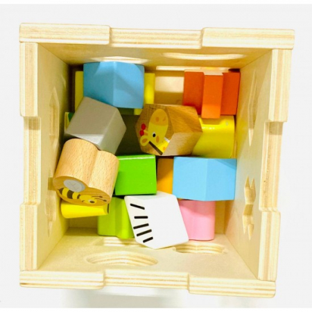 Sortator Montessori Cub din Lemn [1]