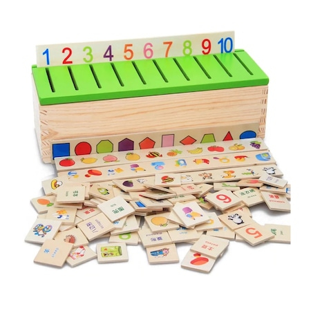 Jucarii lemn - Sortatot Fructe Montessori