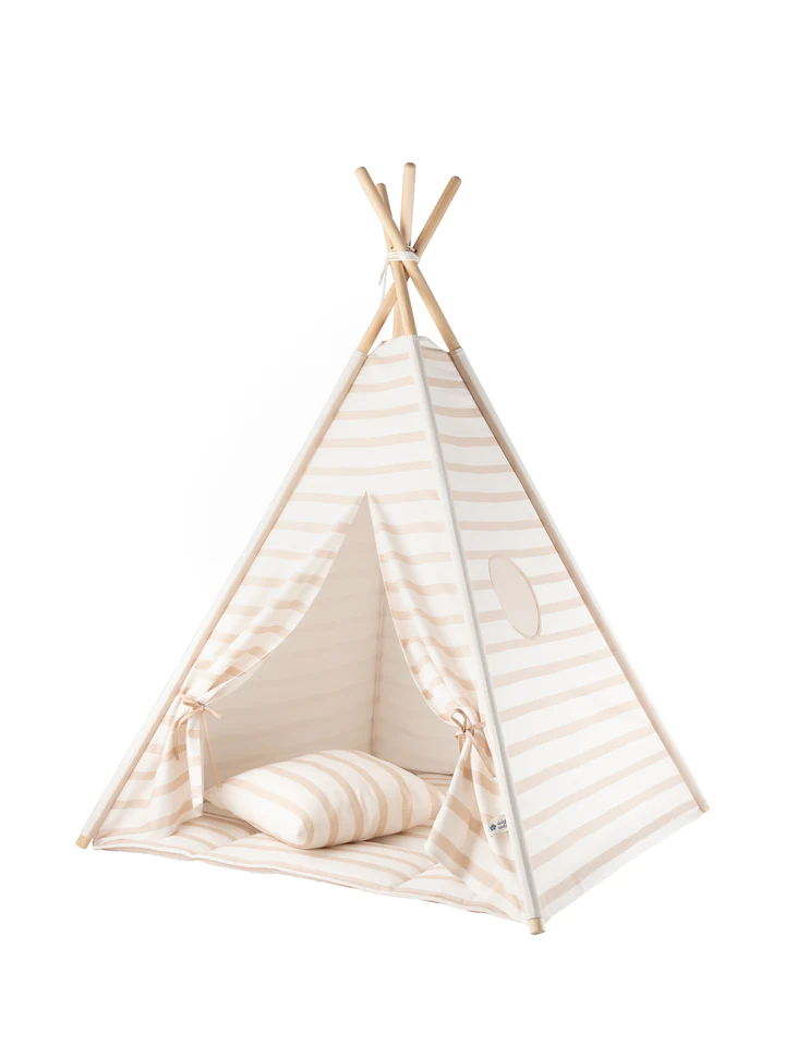 Set cort Tepee Stripes begie outdoor [0]
