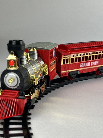 Reduceri % - Tren Clasic cu Abur real 3 vagoane real sine oval 345 cm 415cm 435 cm