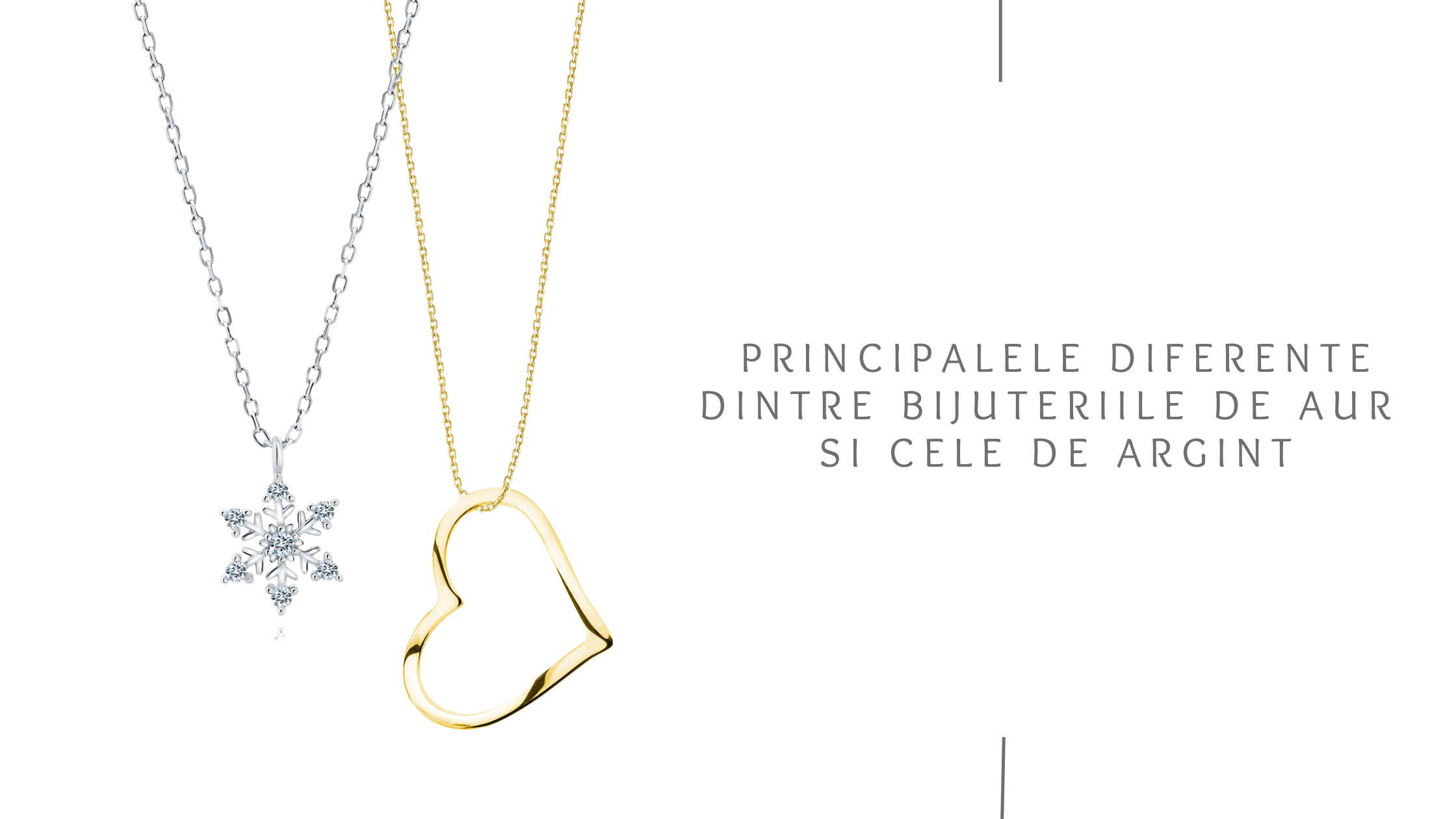 Principalele diferențe dintre bijuteriile de aur și cele de argint