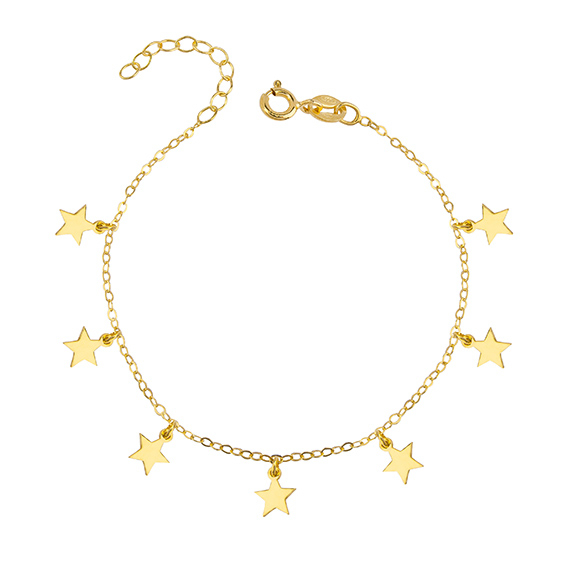 Bratara argint 7 Gold Stars [1]