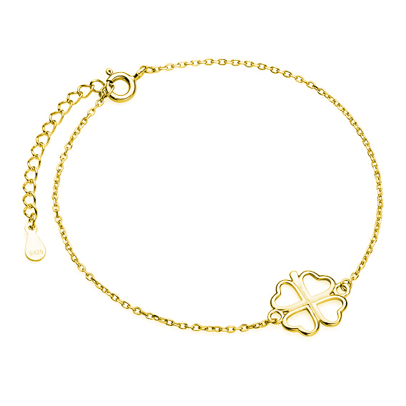 Bratara argint Gold Clover [1]