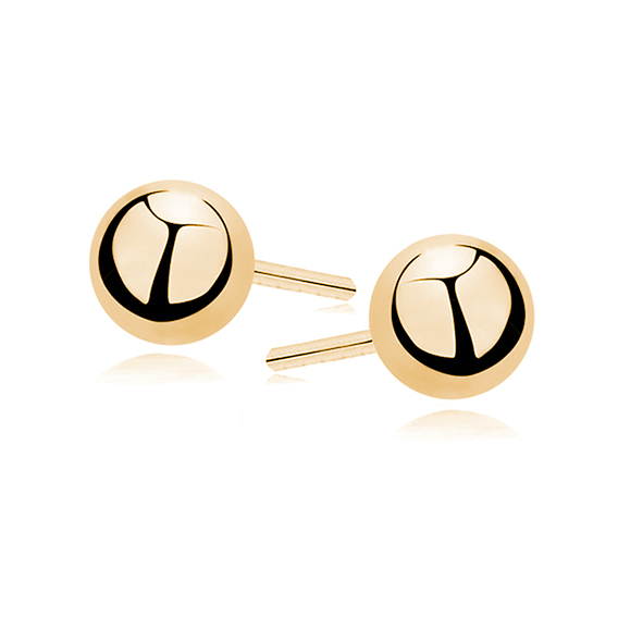 Cercei argint Gold Ball [1]