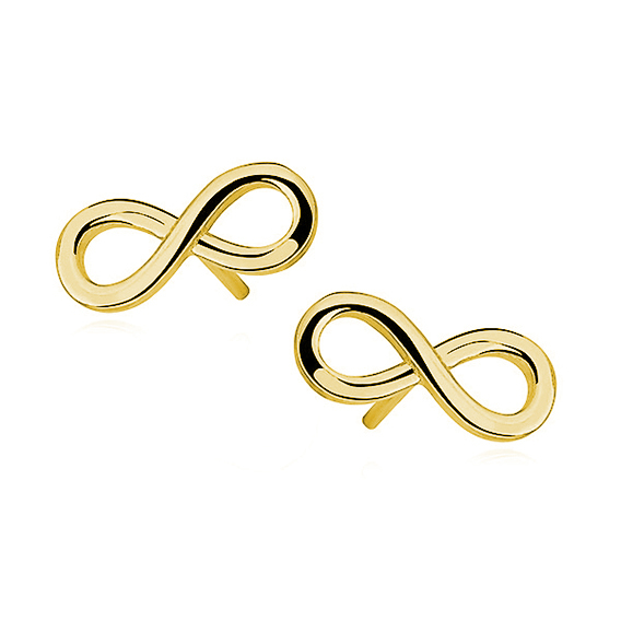 Cercei Argint Gold Infinity [1]
