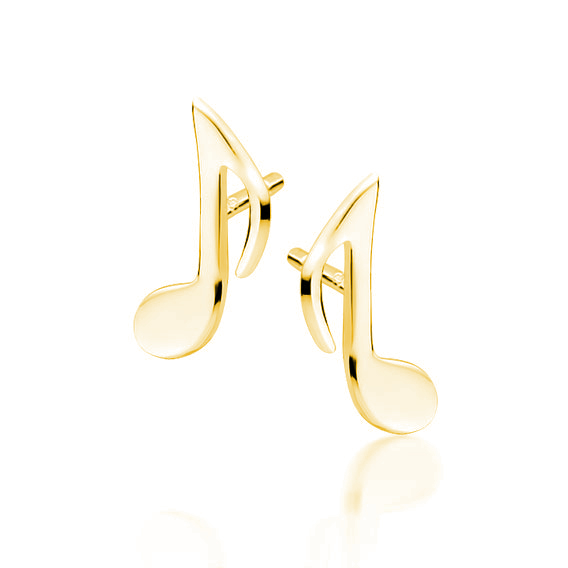 Cercei argint Gold Music Note [3]