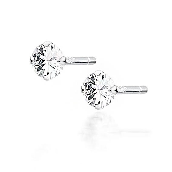 Cercei argint Little Round Zirconia [1]