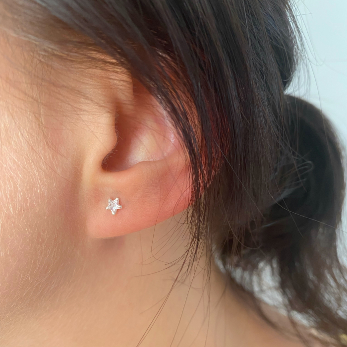 Cercei argint Little Star Zirconia [2]