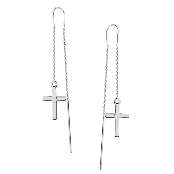 Cercei argint Silver Cross [1]