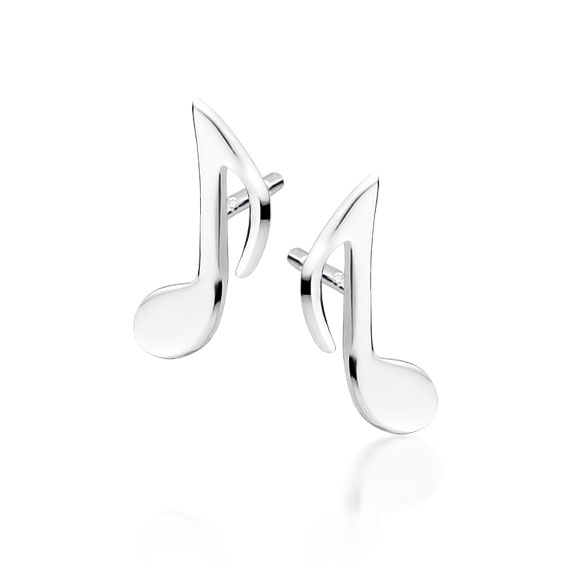 Cercei argint Silver Music Note [1]