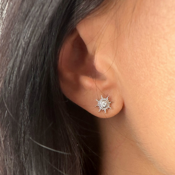 Cercei argint Silver Sun Zirconia [2]