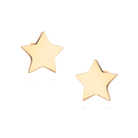 Cercei argint stars gold [1]