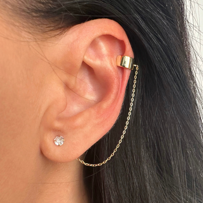 Cercel argint Silver Chain Ear Cuff [2]