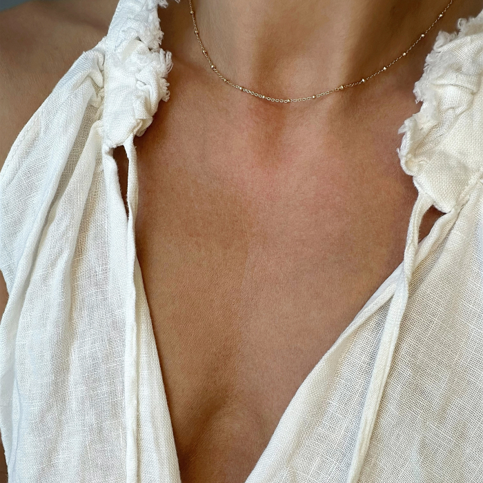 Choker argint Gold Balls [3]