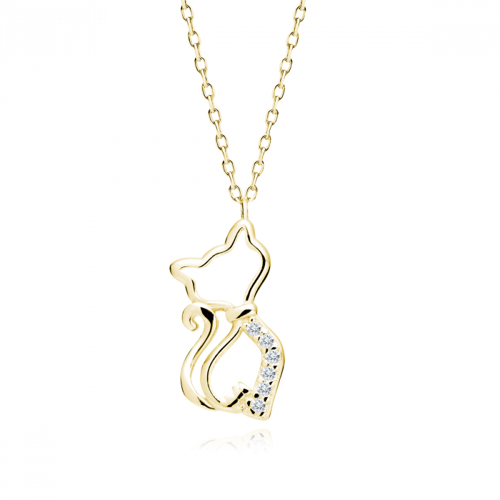 Colier argint Gold Cat [1]