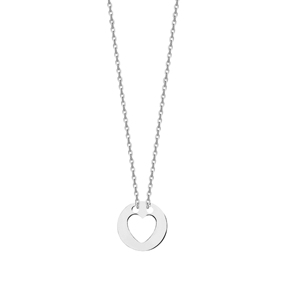 Colier argint Heart in a Silver Coin [1]