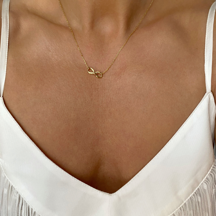Colier argint Gold Infinity [2]