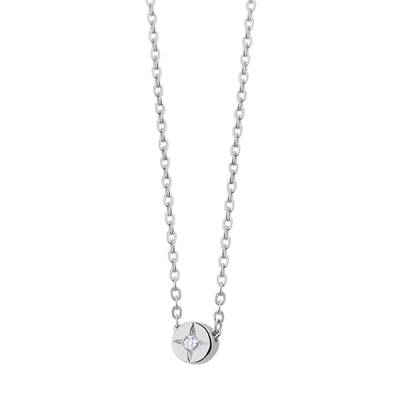 Colier argint Solo Zirconia Silver [1]