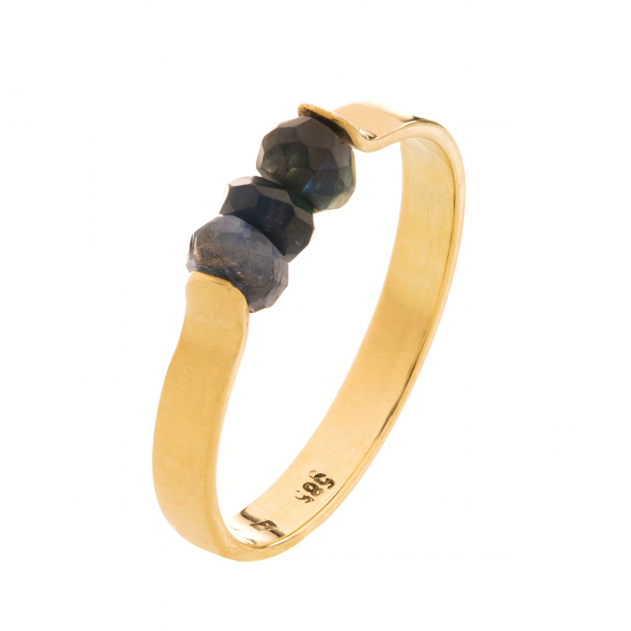 Inel aur Blue Sapphires [1]