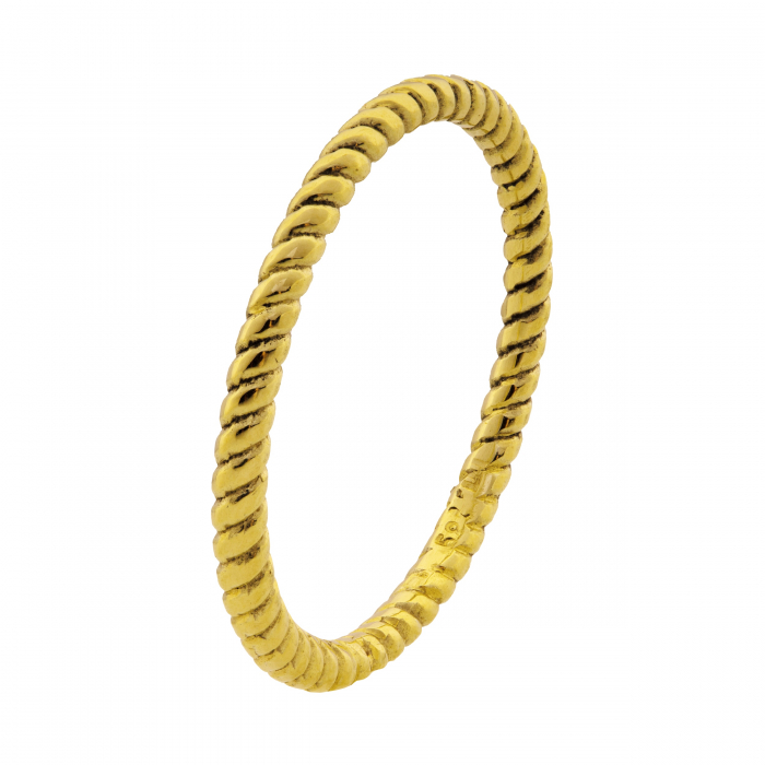 Inel aur Stacking Intertwined [1]
