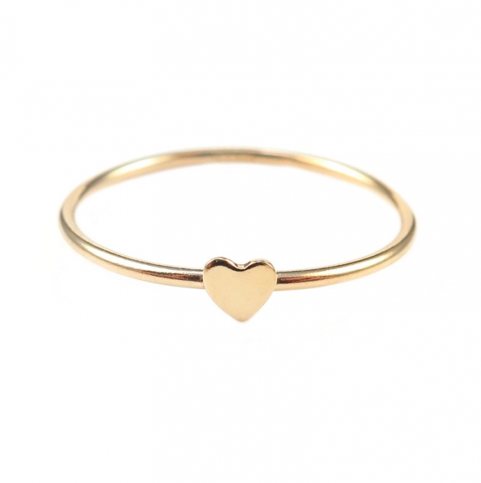 Inel Gold Filled Stacking Heart [1]