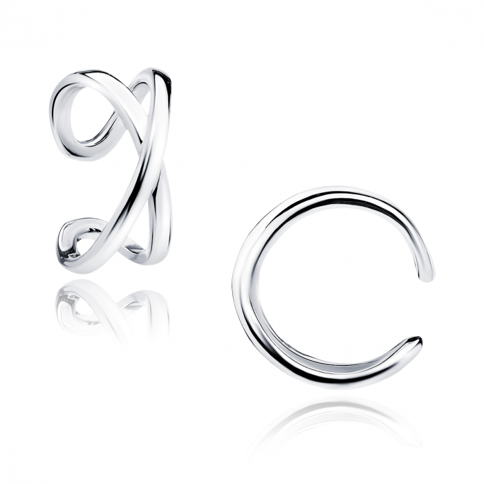 Cercel argint Silver Criss Cross Ear Cuff [1]