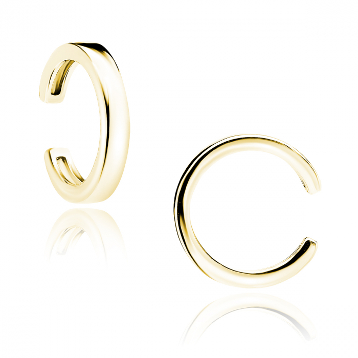 Cercel argint Gold Plain Ear Cuff [1]