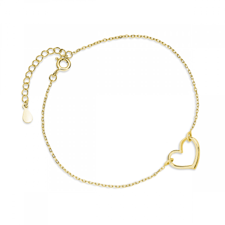 Bratari - Bratara Argint Gold Heart