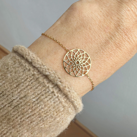 Bratara argint Mandala Gold [1]