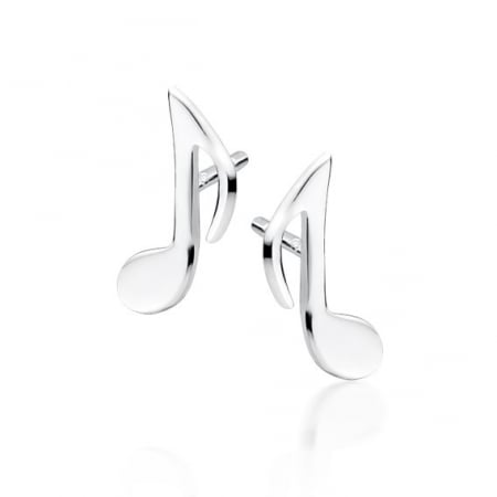 Cercei - Cercei argint Silver Music Note