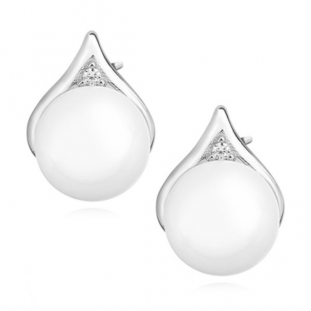 Cercei - Cercei Argint Silver Pearl