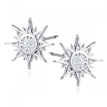 Bijuterii argint - Cercei argint Silver Sun Zirconia
